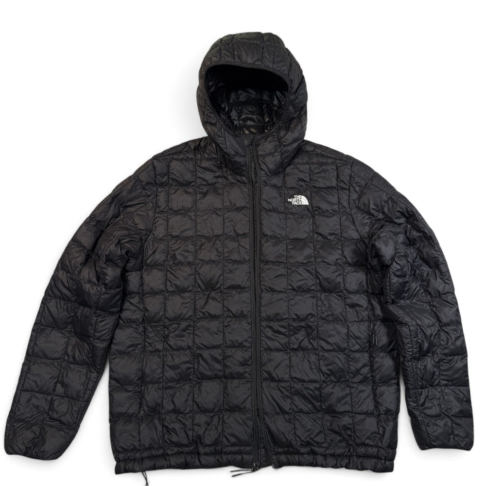The North Face ThermoBall Eco Hoodie Mens XL Black Quilted Puffer NF0A5GLK F22